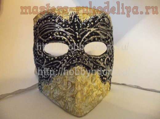 Мастер-класс по папье-маше: Венецианская маска Баута 2